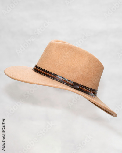 Handcrafted leather hats. Elegant leather hats. Cowboy hats.