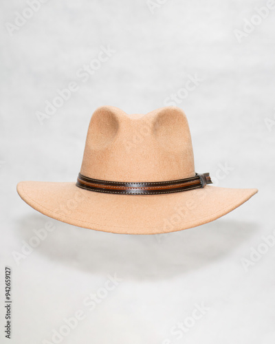 Handcrafted leather hats. Elegant leather hats. Cowboy hats.