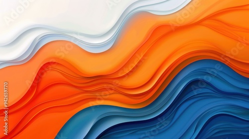 Abstract Colorful Wavy Background