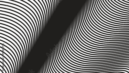 Wallpaper Mural Black curve line abstract background vector image Torontodigital.ca