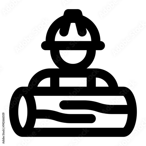 carpenter, woodworker, builder, construction, construction worker, carpentry outline icon