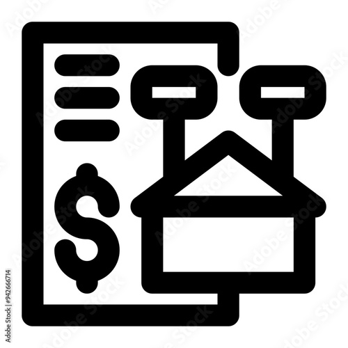 construction bidding, construction, bidding, tender, proposal, document outline icon
