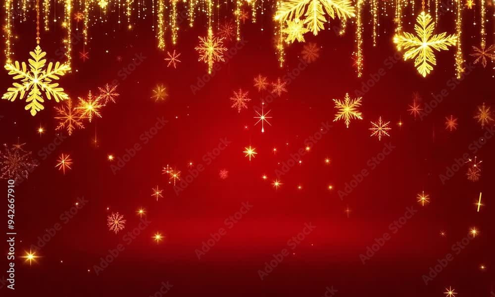 Enchanting winter wonderland backdrop with shimmering golden lights and snowflakes for festive celebrations. Generative AI Enchanting winter wonderland backdrop with shimmering golden lights and snowflakes for festive celebrations. Generative AI
