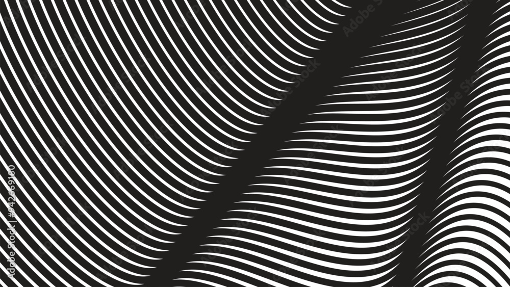 custom made wallpaper toronto digitalBlack curve line abstract background vector image