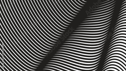 Wallpaper Mural Black curve line abstract background vector image Torontodigital.ca