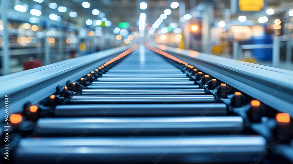 conveyor belt in a factory setting, efficiently filling containers with liquid. The focus is on the industrial equipment, showcasing automation and manufacturing processes conveyor belt in a factory setting, efficiently filling containers with liquid. The focus is on the industrial equipment, showcasing automation and manufacturing processes