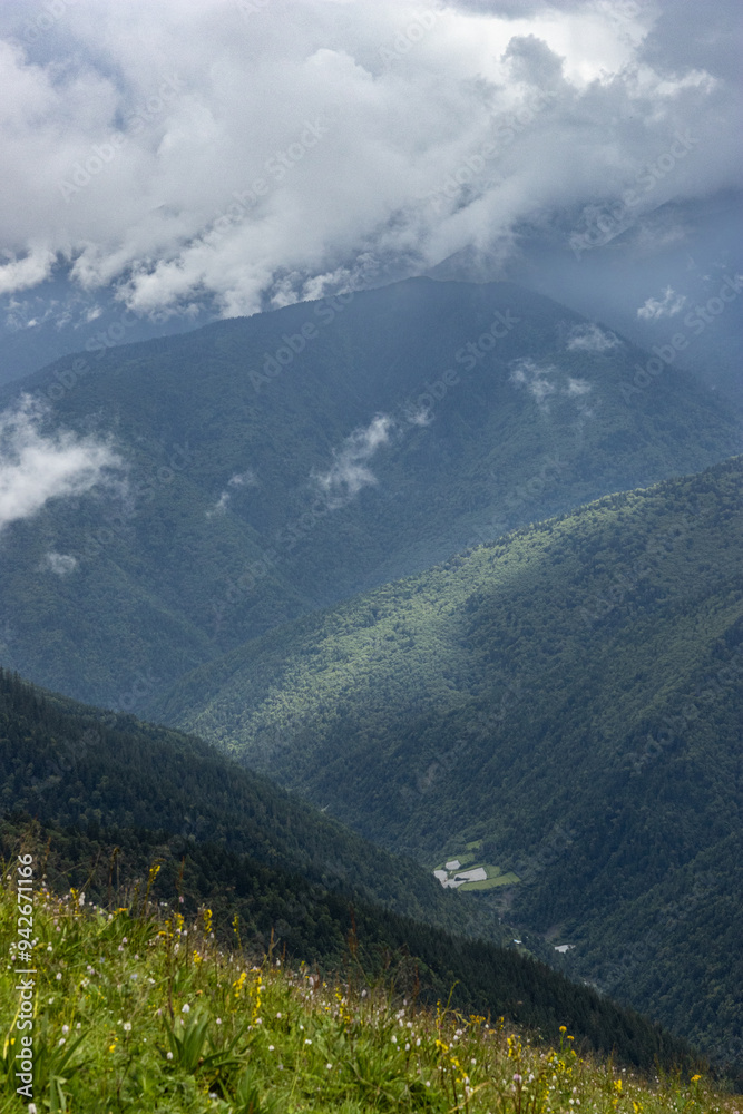 Fototapeta premium view from the top of mountain