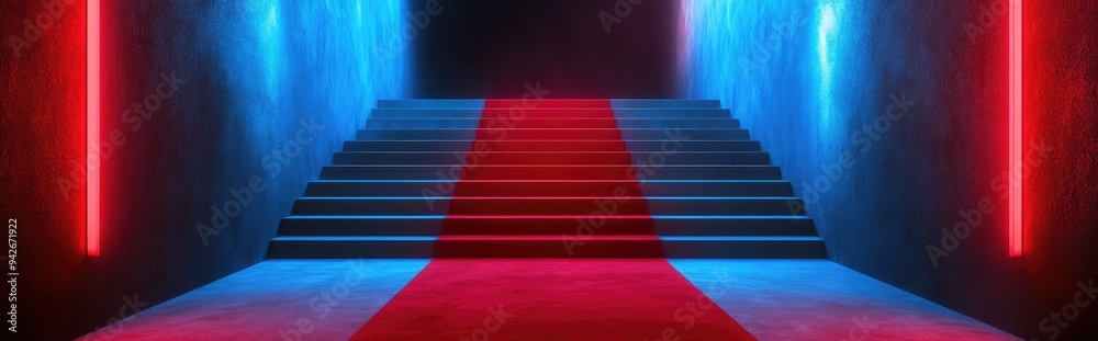 3D rendering of a red carpet 3D rendering of a red carpet
