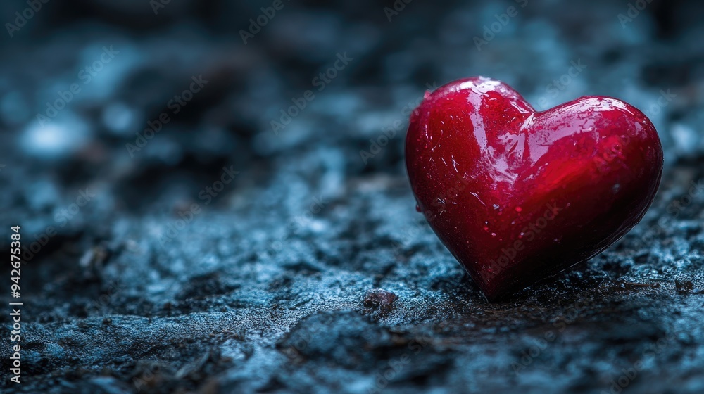 Obraz premium First love heart. Generative AI