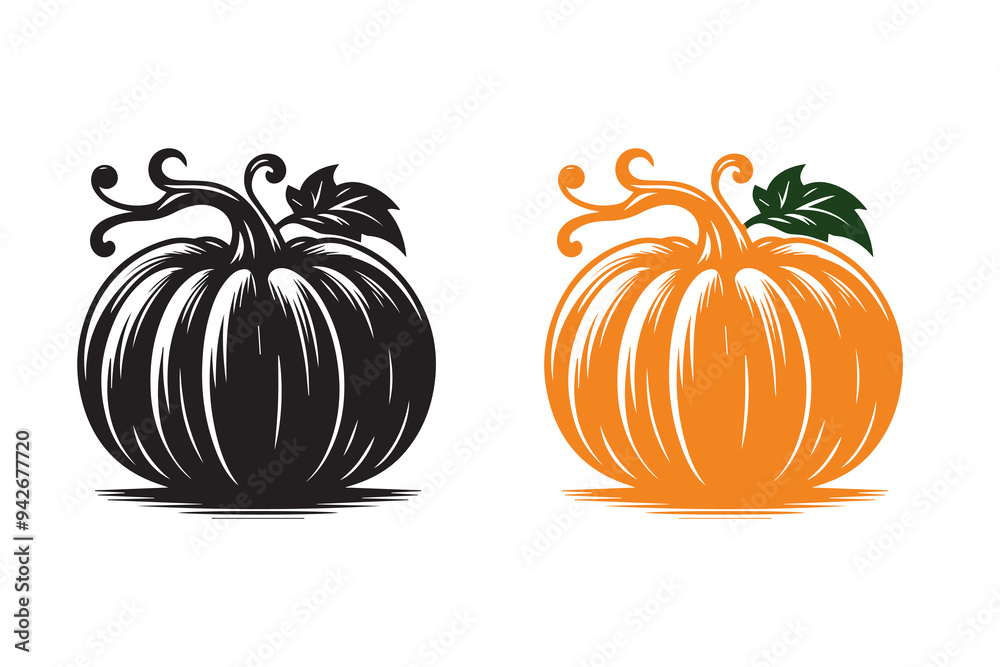 Pumpkin silhouette isolated Illustration Background Pumpkin silhouette isolated Illustration Background