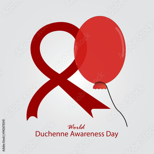 World Duchenne Awareness Day vector, illustration.  September 7th day to spread awareness for this genetic disorder Duchenne Muscular Dystrophy (DMD).