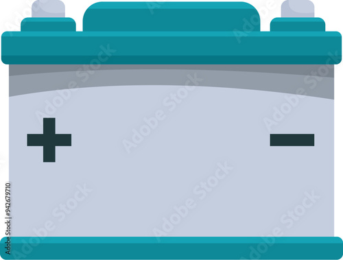 Car battery is supplying electrical power for starting the engine of a vehicle