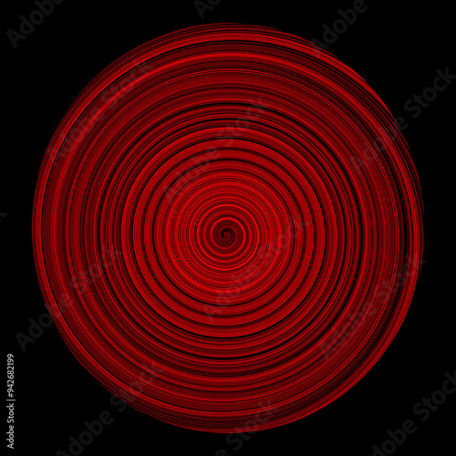 red spiral background