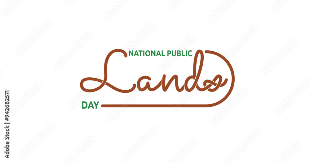 National Public Lands Day text typography. Handwritten calligraphy illustration vector design. Great for events and celebrations through banners, covers, and greeting cards National Public Lands Day text typography. Handwritten calligraphy illustration vector design. Great for events and celebrations through banners, covers, and greeting cards