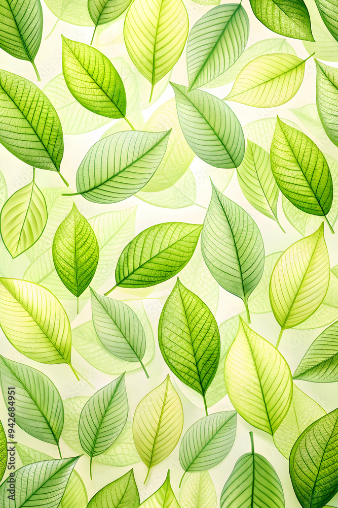 A Tapestry of Green: Lush leaves in a vibrant flat lay, celebrating nature's diversity and the beauty of organic patterns. A Tapestry of Green: Lush leaves in a vibrant flat lay, celebrating nature's diversity and the beauty of organic patterns.