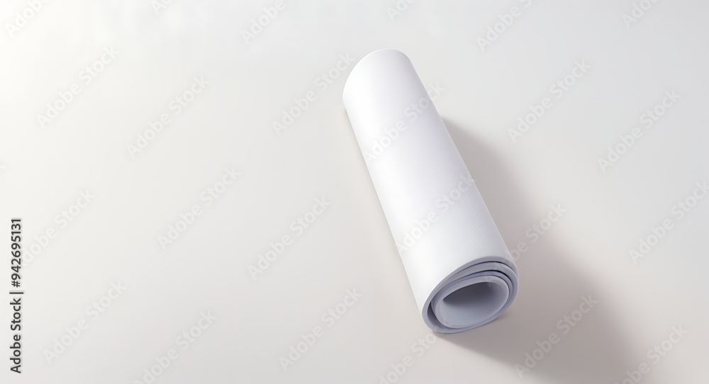 A Minimalist Mock-Up of a Yoga Mat with a Textured Surface and Subtle Branding space on a Plain White Background, Featuring Ample Copy Space for Custom Designs or Logos
A Minimalist Mock-Up of a Yoga Mat with a Textured Surface and Subtle Branding space on a Plain White Background, Featuring Ample Copy Space for Custom Designs or Logos