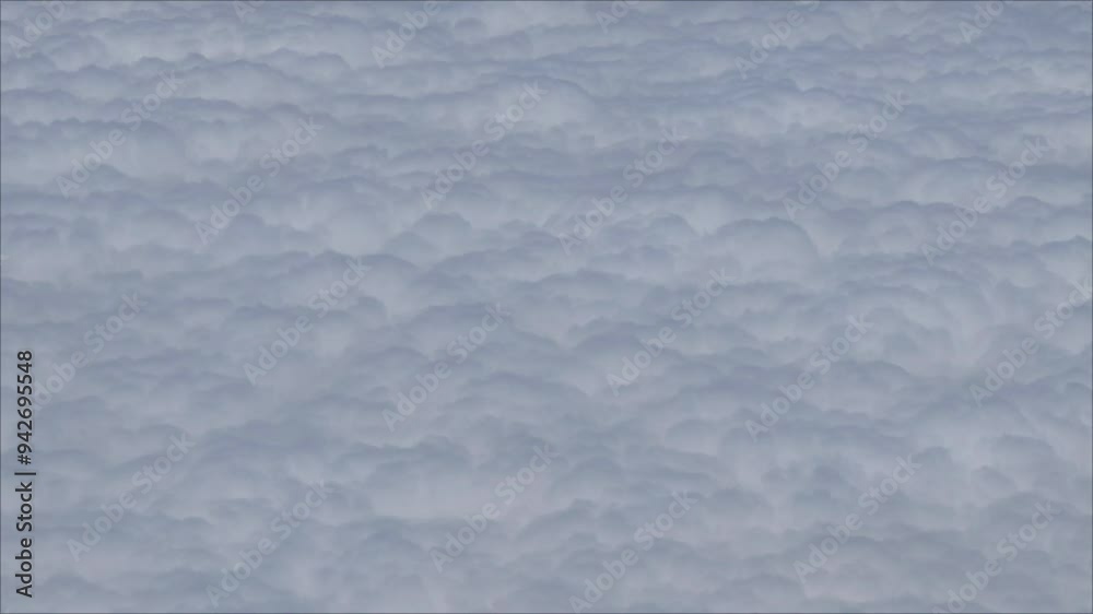 Sea of clouds from above video mid air sky view from aircraft Sea of clouds from above video mid air sky view from aircraft