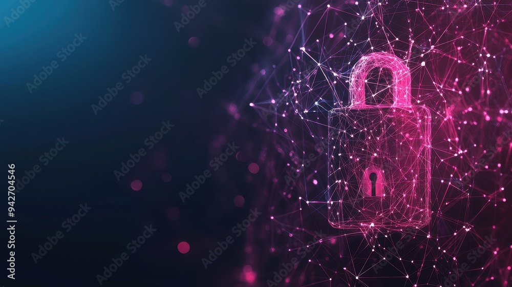 System privacy protection lock security technology concept System privacy protection lock security technology concept