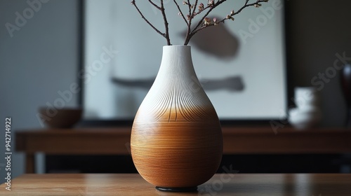 A vase that is also a musical instrument, producing sound when touched photo