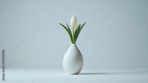 A vase with a hidden compartment, revealing a secret when a flower is removed