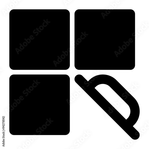 grout, tile, flooring, tiling, construction, building solid or glyph icon