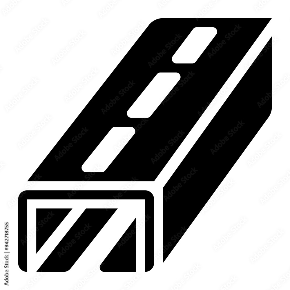strut channel, slotted metal, metal strut, framing strut, building material, construction solid or glyph icon strut channel, slotted metal, metal strut, framing strut, building material, construction solid or glyph icon
