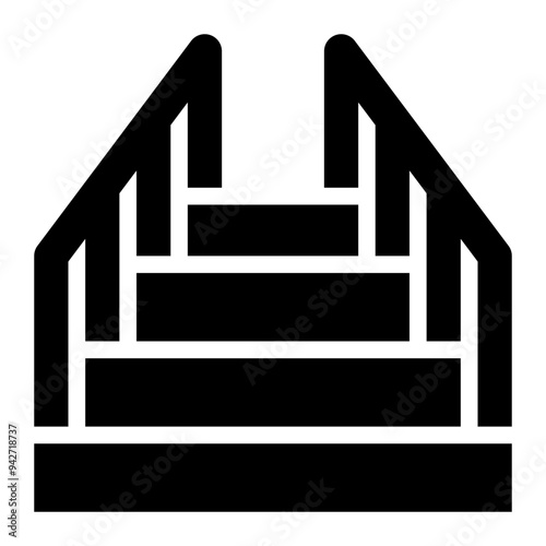 stairway, stairs, steps, construction, architecture, staircase solid or glyph icon
