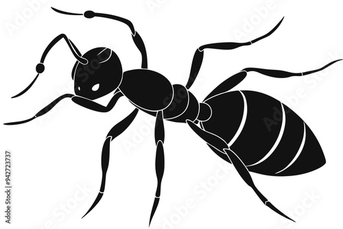 Ant -silhouette-vector