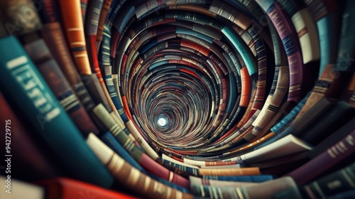 The channel formed by books where knowledge concepts accumulate