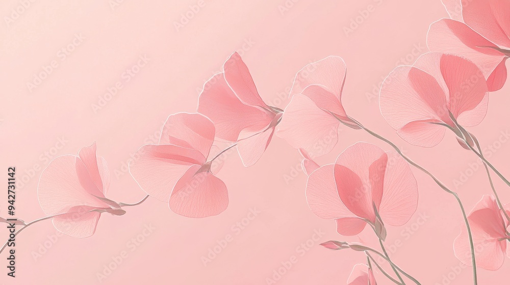 Elegant pink flower background Elegant pink flower background