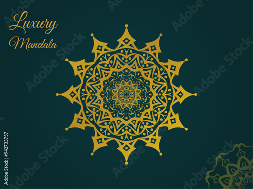 Creative new luxury mandala design template