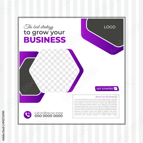 Creative modern social media post design