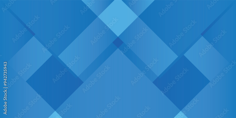 Fototapeta premium Abstarct blue geometric shapes background. Dynamic shapes composition.