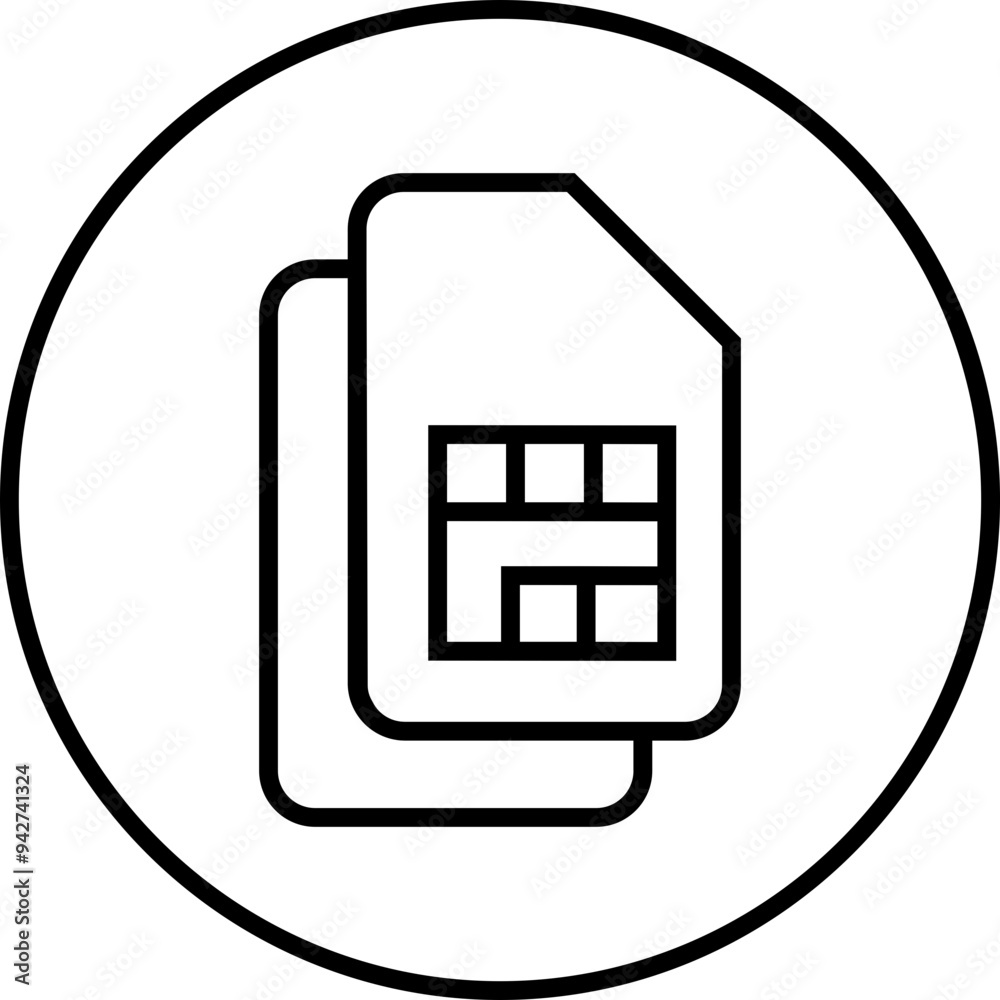 SIM icon. Sim card flat and line black vector mobile slot icon. Mobile Cellular Phone Sim Card Chip Isolated on transparent Background. Digital Nfc technology symbol. ditable stroke. SIM icon. Sim card flat and line black vector mobile slot icon. Mobile Cellular Phone Sim Card Chip Isolated on transparent Background. Digital Nfc technology symbol. ditable stroke.