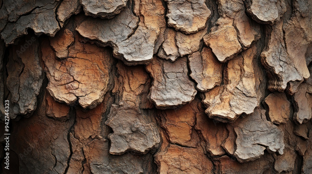 Close-up of Cracked Tree Bark Texture Close-up of Cracked Tree Bark Texture