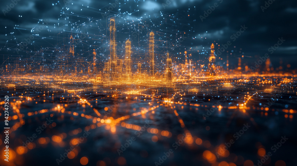 Obraz premium Strategic Cooperation in the Digital Age: Building a Win-Win Future for Urban Development