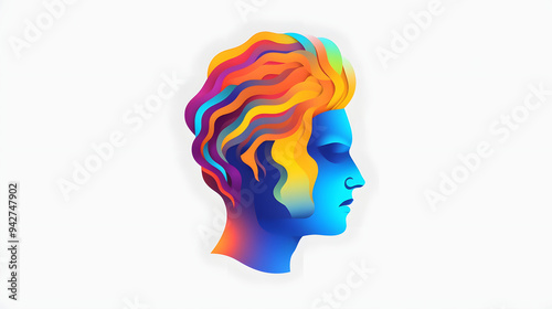 Psychologist Illustration Logo