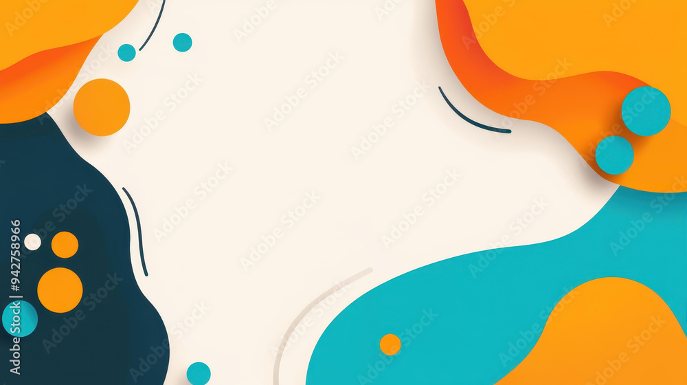 A vibrant business banner featuring an orange and blue color palette, designed in a modern flat cartoon style with textures. A vibrant business banner featuring an orange and blue color palette, designed in a modern flat cartoon style with textures.