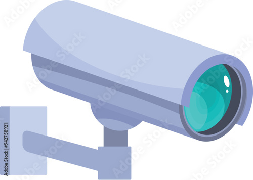 Modern cctv camera is monitoring the area, providing security and peace of mind