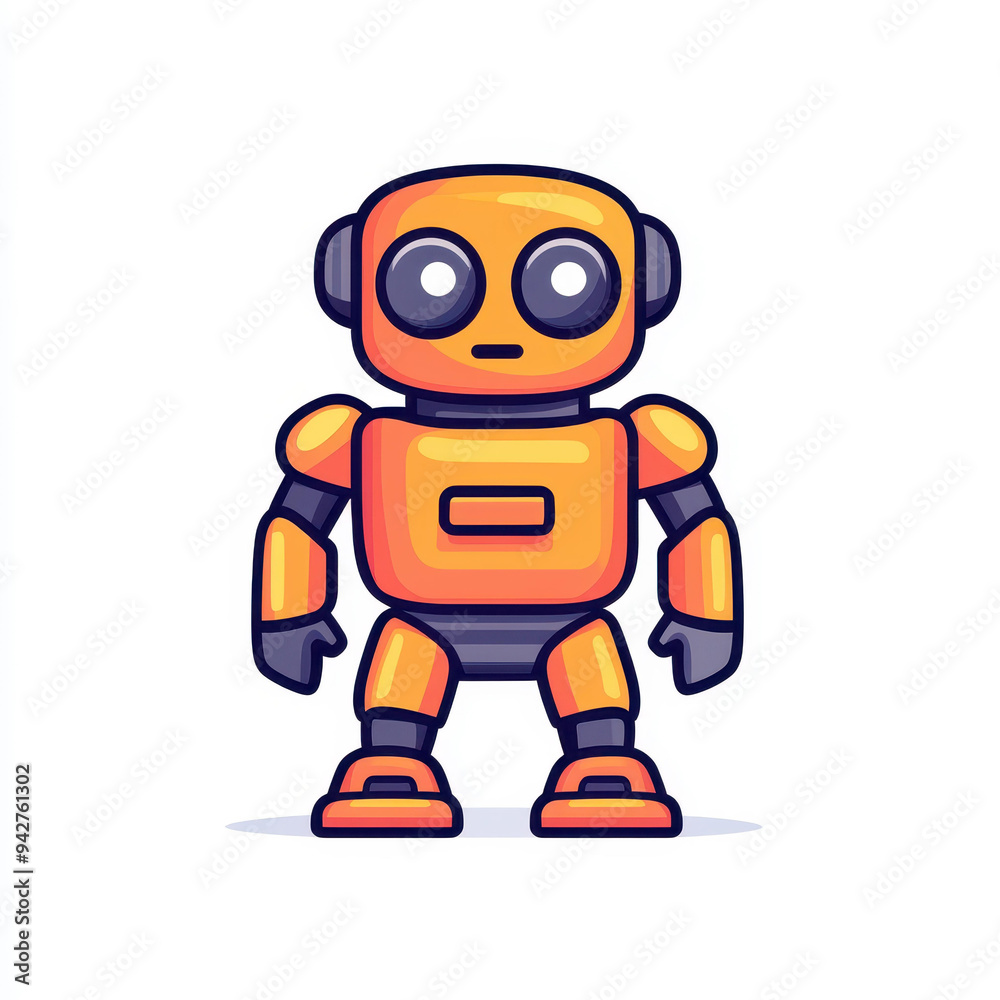 A vibrant vector cartoon of machinery, showing modern design with bold lines and linear patterns on a white backdrop. A vibrant vector cartoon of machinery, showing modern design with bold lines and linear patterns on a white backdrop.