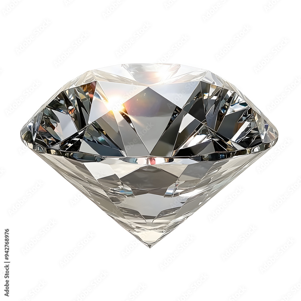 Shiny diamond gem isolated on white background Shiny diamond gem isolated on white background
