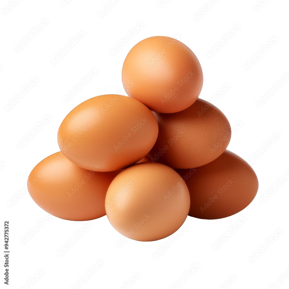Eggs Isolated on a Transparent Background