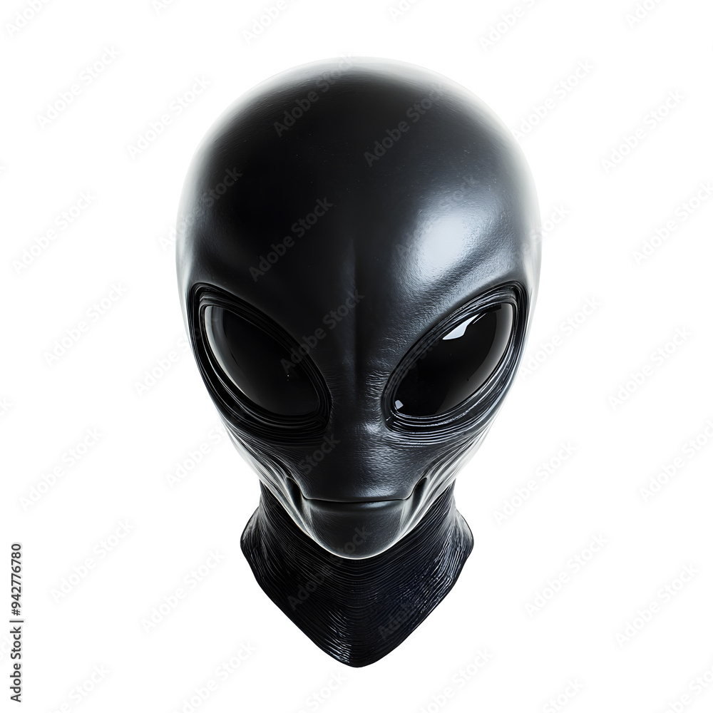 Alien face isolated on white background Alien face isolated on white background