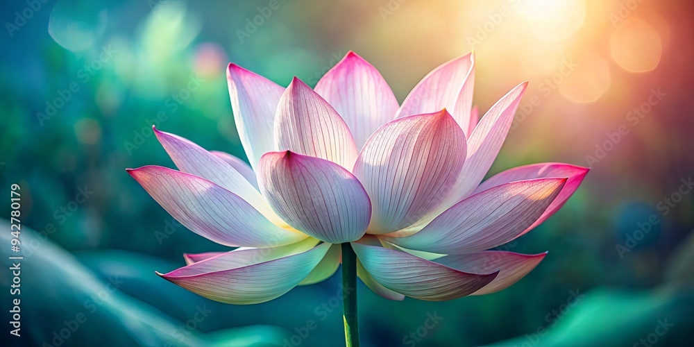 Close up of a lotus flower showcasing delicate veining and pastel colors Close up of a lotus flower showcasing delicate veining and pastel colors