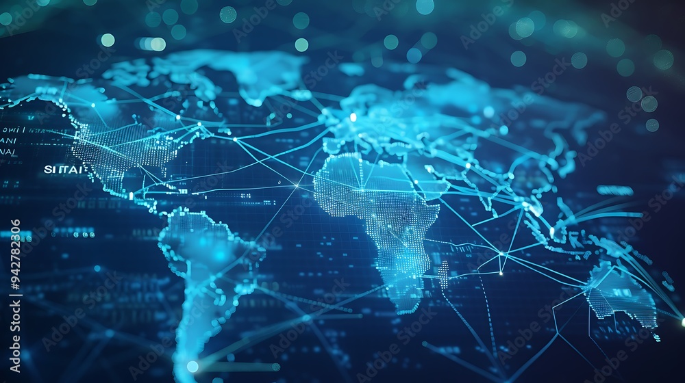 Global Network Connection Abstract Background Global Network Connection Abstract Background