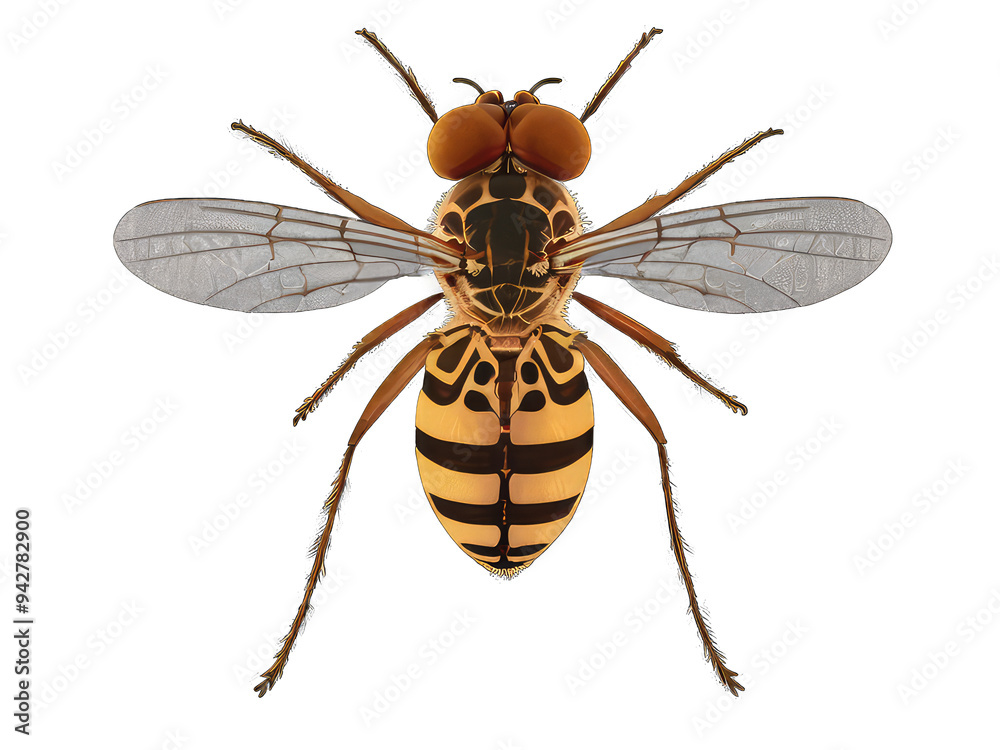 Fototapeta premium dragonfly bee illustration isolated on a transparent Background