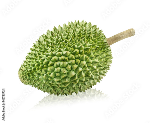 King of fruits, durian isolated on white background