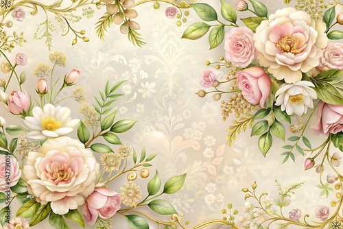 Vibrant Holiday Card with a Stunning Flower Background for Celebrations. Holiday. Card. Flowers. Background. Stunning