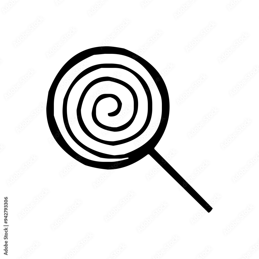 Candy icon black and white Candy icon black and white