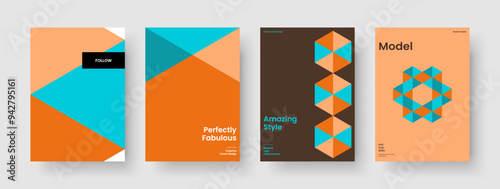 Geometric Banner Template. Isolated Business Presentation Design. Creative Flyer Layout. Book Cover. Brochure. Report. Poster. Background. Notebook. Journal. Handbill. Pamphlet. Advertising